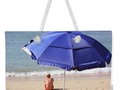 Blue Beach Umbrella Weekender Tote Bag by #Gravityx9 Designs at #Pixels -