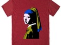 Girl with the Pearl Earring - Pop Art Style Tee Shirt by #Gravityx9 at #Skreened #SpoofingTheArts ~