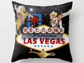 Las Vegas Welcome Sign Throw Pillow by #Gravityx9 #Society6 #LasVegasIcons -