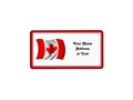 Proudly waving Canadian Flag....Add your address or other text to this custom address label / sticker. via zazzle