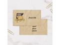 Yo, ho, ho! A pirate's treasure for thee! Crinkle paper image adds an old parchment look to this business card.