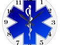 Medical EMS Symbol Large Clock - The numbers are removable, add background color and available in two sizes!…