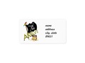 Jolly Roger pirate flag address labels are available in three size options - Pirate Flag & Treasure Label