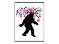 4th of July Squatchin' w/Fireworks Postcard by #SquatchMe #gravityx9 -