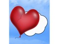 Send a quick note with this cute postcard. An illustration of a heart shaped balloon, floating thru a blue sky.…