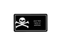 Skull & Crossbones - Jolly Roger Label - remove the white border and choose from three size options available -