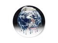The concept of global warming and the effect is has on the polar bears. - Earth's Bear Hug Sticker