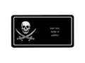 Be ye ready fer 'Talk Like A Pirate" Day, ye scallywag! This Jolly Roger label is available in three sizes.…