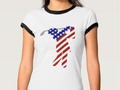 All American Woman #Golfer Tee Shirt by #RedWhiteAndBlue1 #sports4you #Zazzle #Gravityx9 -…