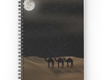 Desert Moon - Camel Crossing Spiral Notebooks For Back-To-School by #Gravityx9 Designs at Redbubble - ~~~…