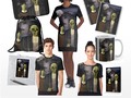 Zombiefied American Gothic waiting to welcome their guests. Halloween Clothes and Gifts at Redbubble! -…
