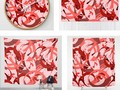 Abstract Curls - Burgundy, Coral, Pink Bathroom and Home Decor at Society6 by #Gravityx9 Designs -…
