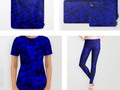 A202 Rich Blue and Black Abstract Design Fashion and Accessories at Society6 by #Gravityx9 -…