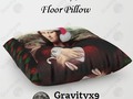 Mona Lisa Wearing a Santa Hat Floor Pillow available in 2 size options, round or square, too! #SpoofingTheArts -…