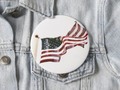 Check out Patriotic USA Pinback Buttons at Zazzle. Round Buttons are available in five size options. #Gravityx9 -…