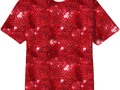 Red Sequin-Look Print All Over Tee Shirt at PrintAllOverMe #Gravityx9 Designs #PAOM -