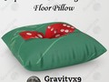 Craps Table & Red Las Vegas Dice Floor Pillow available in two size options, round or square, too! #LasVegasIcons -…