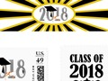 Class of 2018 Supplies - Hey, Grads! Check out the custom Postage Stamps and Stickers at Zazzle! Congrats to th...