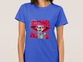 Laughing Skeleton Woman in Red Bonnet T-Shirt by #Fall_Seasons_Best at Zazzle - #DiaDeLosMuertos -…