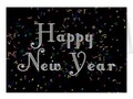 Happy New Year Text Design Card by #I_Love_Xmas at #Gravityx9 Designs at Zazzle - Available in 3 size options.…