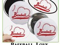 Baseball Love Magnets, Pins, Patches and more at Cafepress by #Gravityx9 Designs #Sports4you -…