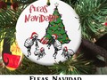 FLEAS NAVIDAD - Christmas Fleas Ceramic Ornament by #I_Love_Xmas ~ #Gravityx9 Designs at Zazzle…