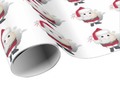 Cute Egg Santa - Eggstrordinary Christmas Wrapping Paper by #I_Love_Xmas at Zazzle - #BlackFriday -…