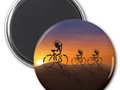 Sunset Riders Round Magnet by #Gravityx9 at Zazzle ~ Available in several size options, and a square magnet, too!…
