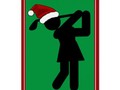 Christmas Female Golfer - Golf Symbol Christmas Card by #Gravityx9 #Sports4you #sportsChristmas -…