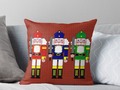 - #ChristmasNutcracker Pillows by #Gravityx9 at #Redbubble ~ These colorful Christmas Nut…