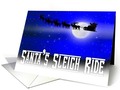 Santa's Sleigh Ride #ChristmasCard by #Gravityx9 at #GreetingCardUniverse ~ Cards mailed the next business day! Fre…