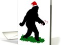 Christmas Sasquatch #ChristmasCard by #Gravityx9 at #GreetingCardUniverse ~ Cards mailed the next business day! Fre…