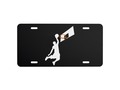 Slam Dunk Basketball Player - White Silhouette License Plate by #gravityx9 #Sports4you ~ via zazzle
