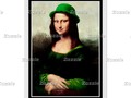 St Patrick's Day - Lucky Mona Lisa Poster by #Spoofingthearts at #Zazzle ~ available in several siz
