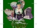 Irish Lass Bartender in Shamrock Poster by #Spoofingthearts at #Zazzle ~ available in several size