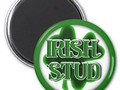 ** St. Patrick's Day Irish Stud Magnet ~ This round magnet is available in several size options. A square shape but…