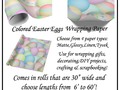 Colored Easter Egg Wrapping Paper by #Gravityx9 at #Zazzle ~ Pretty pastel colored Easter Eggs - Ligh with…