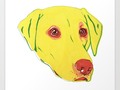 Yellow Labrador Art Print by #raliz | | #S6GTP ~ Created by one of my friends at #Society6 -