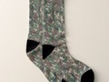 Woodland Camouflage Military Pattern Socks by #Camouflage4you ~ Socks can be any color you'd like! Available in two…