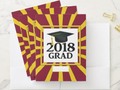 #Classof2018 Graduation Cap - School Colors Pocket Folder ~ #just4grad and #graduationclass2018 at #Zazzle ~ You…