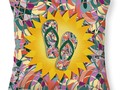 Sunshine And Colorful Abstract Flip-flops #ThrowPillow by #Gravityx9 Designs at #Pixels (#FineArtAmerica) Add a spl…