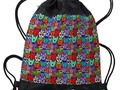 Colorful Rainbow Cats Drawstring Bag by #Gravityx9 at #Cafepress ~ Also has a zip pocket for added secure storage s…