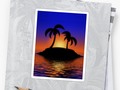 *Palm Tree Sunset #Stickers* Designed by #Gravityx9 at #Redbubble ~ Illustration of a coupl…
