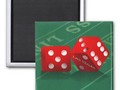 Craps Table With Las Vegas Dice Magnet by #LasVegasIcons is available in round or square shape options at #Zazzle ~…