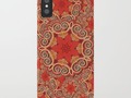 *K143 - Red Curls Abstract iPhone Case* by #Gravityx9 at #Society6 ~ Find this design on #homedecor, #wallDecor,…