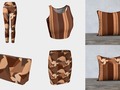 * Chocolate Brown Caramel Pattern and Stripes Athletic Wear by #Gravityx9 at #ArtofWhere ~…