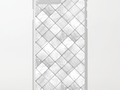 *Faux Patchwork Quilting* - White & Silver Pattern Clear iPhone Case by #Gravityx9 at #Society6 ~ Find this design…