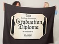 Graduate Standing Tall Diploma Fleece Blanket by #Just4Grad at #Zazzle ~ Add your students name to personalize! Fl…