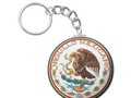 Orgullo Mexicano (Eagle from Mexican Flag) Keychain by #gravityx9 at #Zazzle ~ Available in round or square premium…