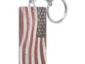 Painted American Flag on Rustic Wood Texture Keychain by #RedWhiteAndBlue1 at #Zazzle ~ Available in several shape…